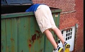 Dumpster diving for identity theft